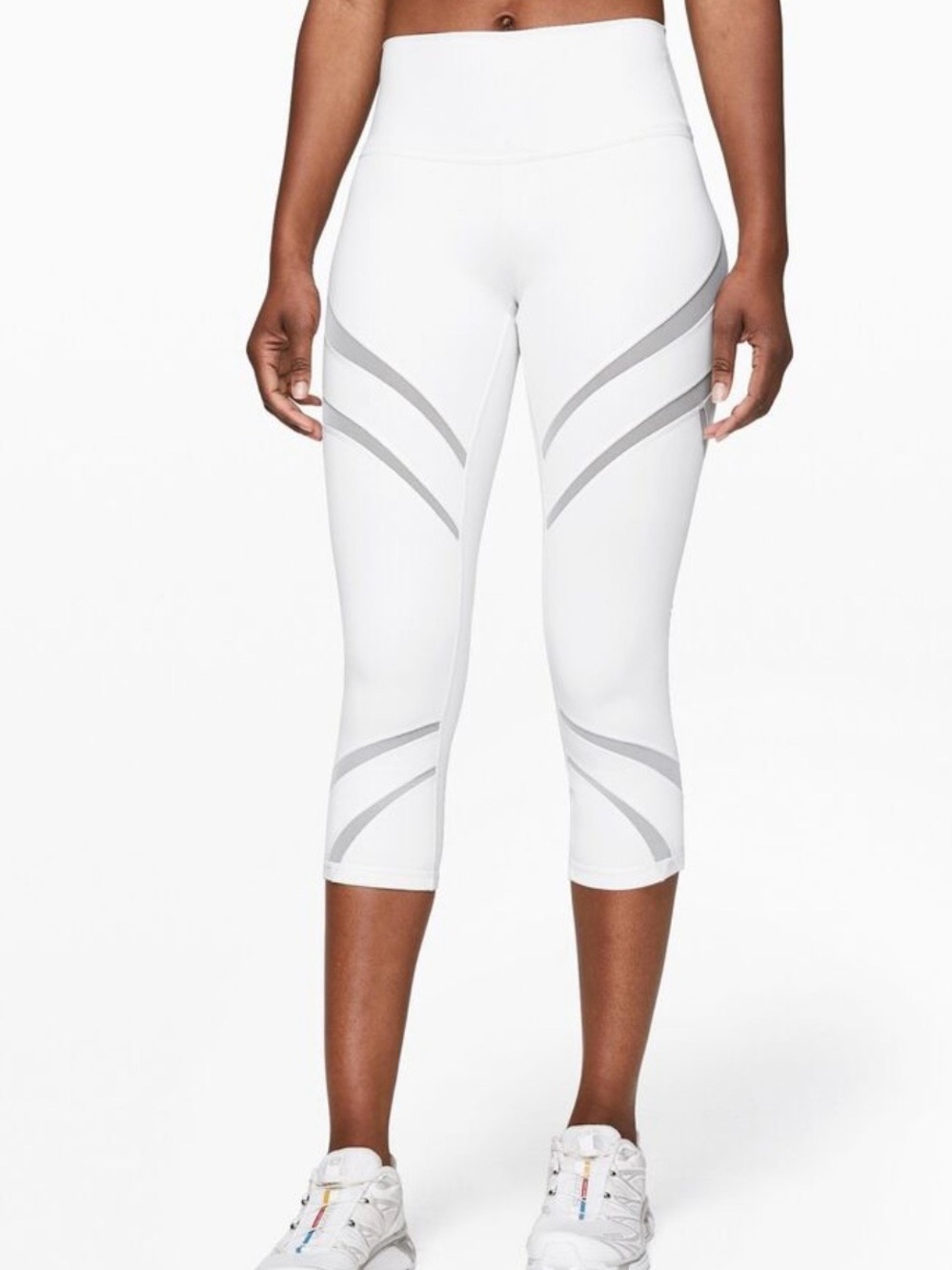 lululemon athletica White Capri Leggings size 6